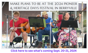 Information about the 2024 Pioneer & Heritage Days Festival in Berryville Sept. 20-21, 2024.